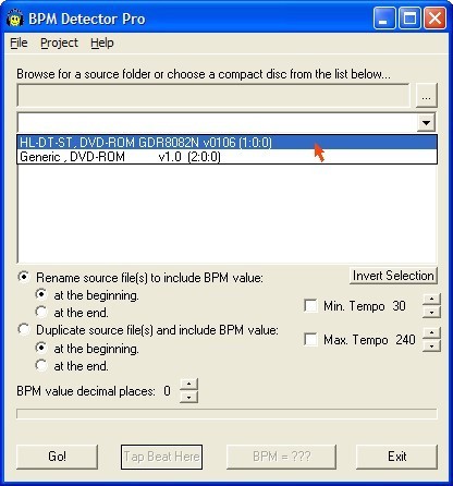 Select a drive